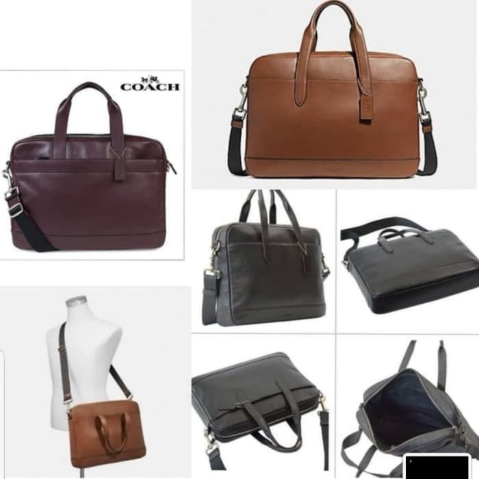 ✅New Tas Coach Original Briefcase Kulit Asli Berkualitas
