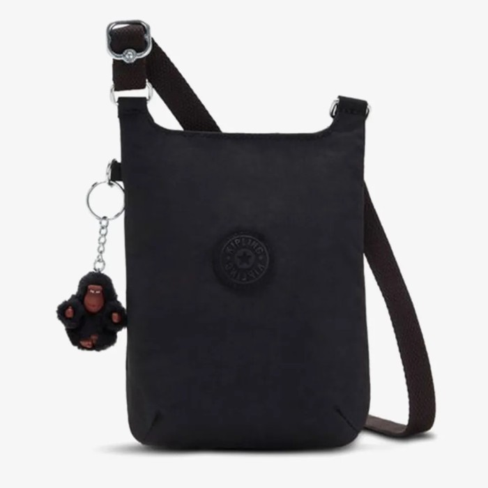 ✅New Kipling Javier Original Tas Selempang Wanita - Black Tonal Diskon