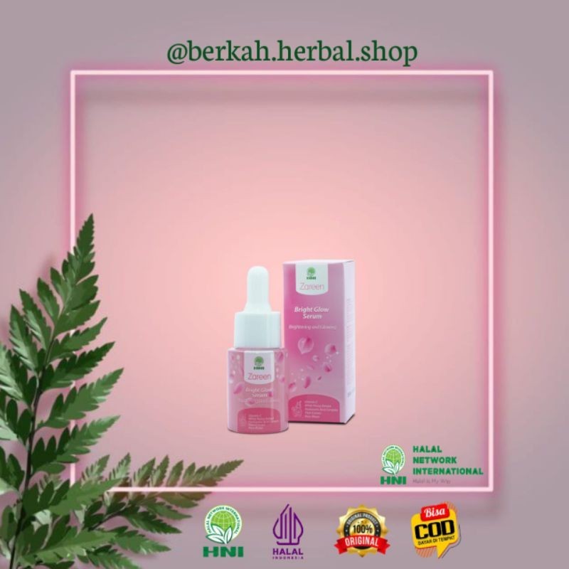 Zareen Bright Glow Serum HNI HPAI || Serum wajah