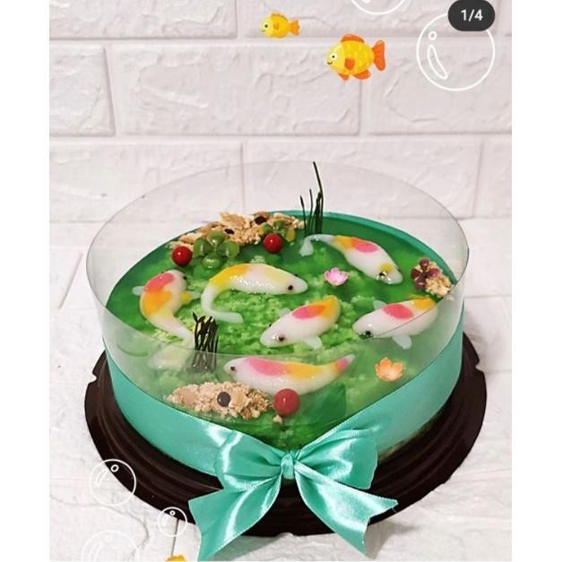 

WER Hampers puding lumut ikan koi/hamper puding coconut pandan/kado ulang tahun/souvenir kado natal imlek lebaran idul fitri/ birthday cake/puding ultah murah/hantaran TERLARIS