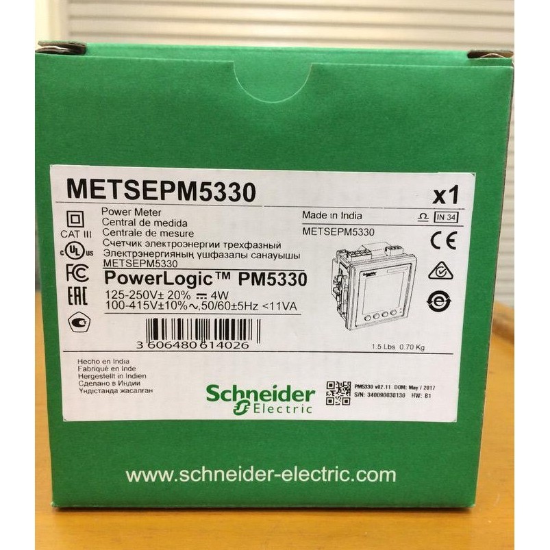 [New Ori] Schneider Metsepm5330 Pm5330 Pm 5330 Powerlogic Terbaru