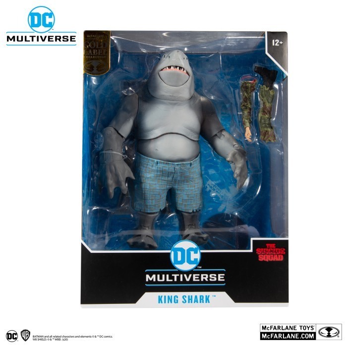 [Original] [Mcfarlane] Dc Multiverse Suicide Squad Gold Label - King Shark Terbatas