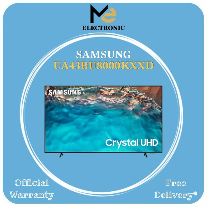 [New] Led Tv Samsung Crystal Uhd Smart Tv 43 Inch 43Bu8000  Ua43Bu8000Kxd Diskon