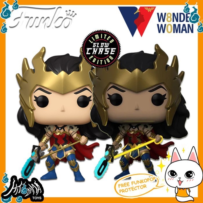 [Original] Funko Pop Dc Wonder Woman 80Th- Ww Death Metal Glow Chase #385 Figure Terbaru
