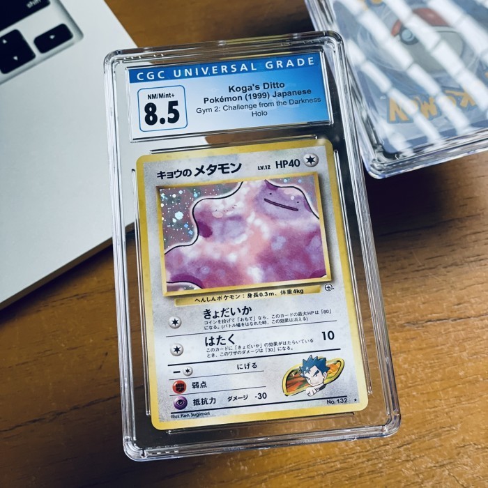 ✅Baru Pokemon Japanese Gym Challenge Koga'S Ditto Cgc 8.5 Pokemon Tcg Berkualitas