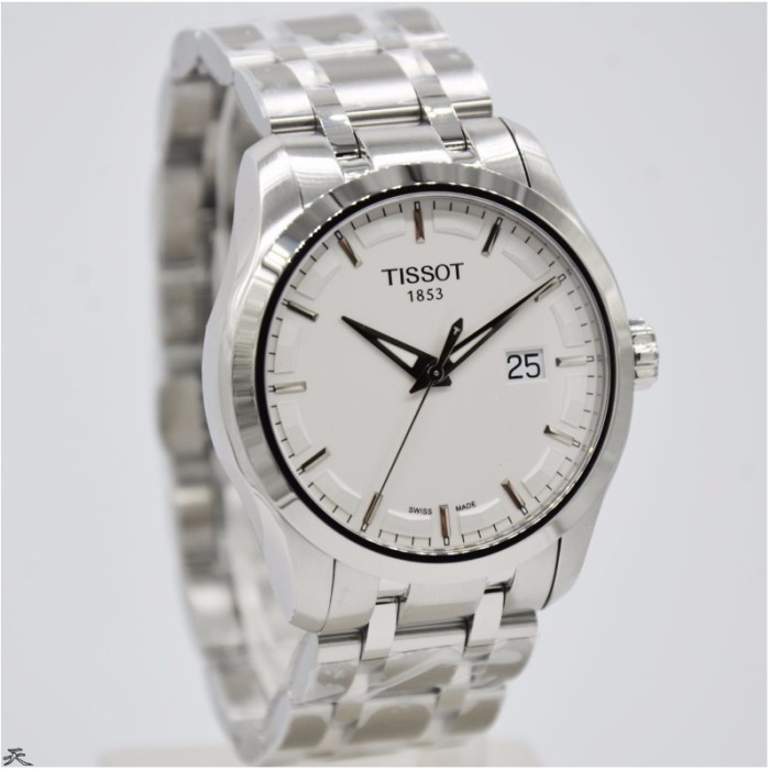 ✅New Jam Tangan Pria Tissot T035.410.11.031.00 Silver Rantai Original Swiss Limited