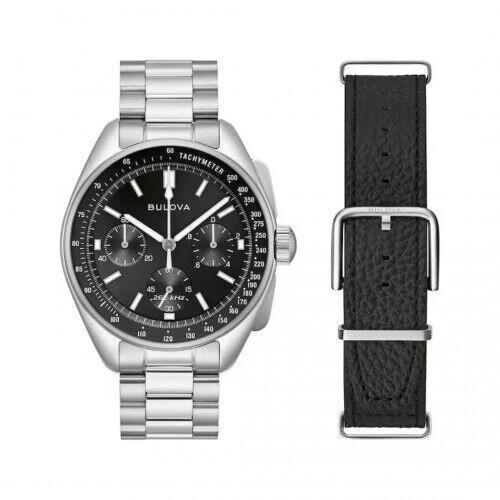 ✅New Bulova 96K111 Lunar Pilot Black Dial Limited