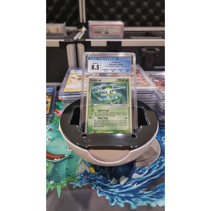 ✅Baru Cgc 8.5 Nm/Mt  Pokémon Ex 117/115 Unseen Forces Holo Pokemon Berkualitas