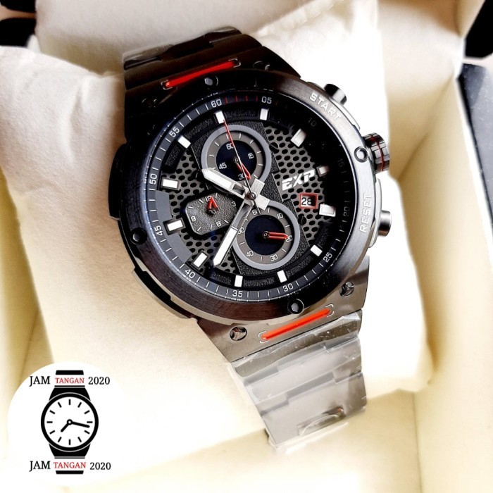 ✅New Jam Tangan Expedition Original Pria E 6837 Black Red E6837 New Terbatas