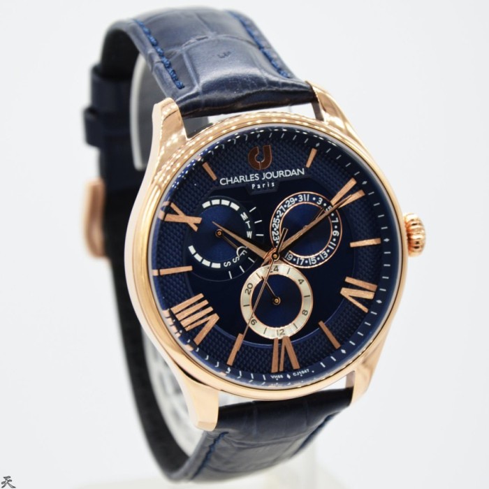 ✅New Ori Jam Tangan Pria Charles Jourdan Cj1047-1583M Original Terbatas