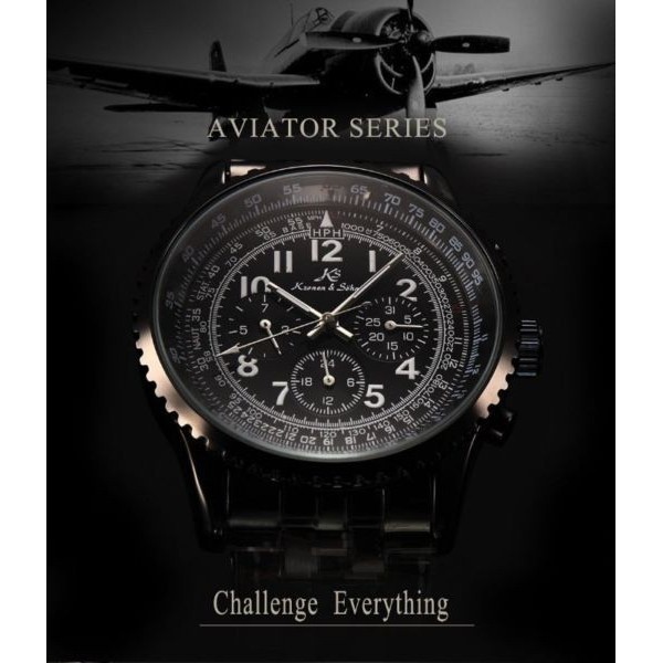 ✅New Ori Kronen  Sohne Ks100 Jam Tangan Casual Hitam Terbaru