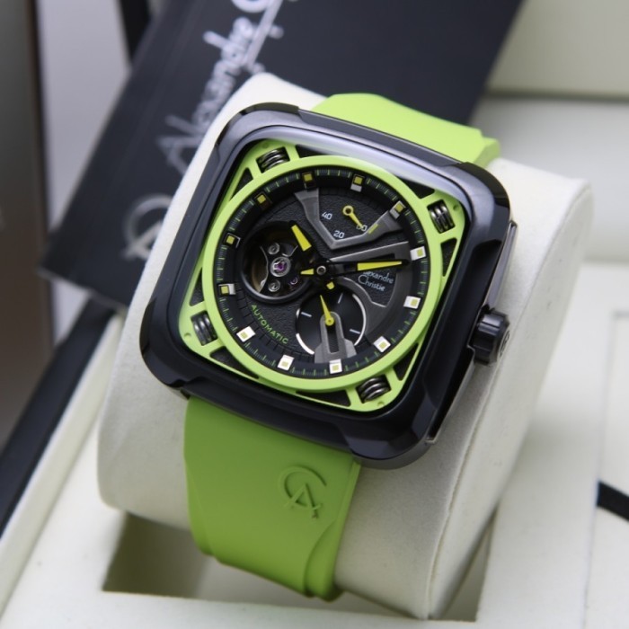 ✅New Jam Tangan Pria Alexandre Christie Ac 6577 Original - Green Diskon