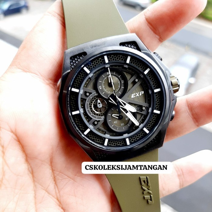 ✅New Jam Tangan Pria Expedition E 6842 E6842 Exp6842 Green Rubber Original Limited