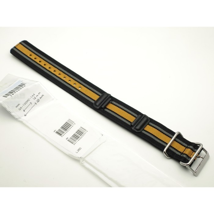 ✅New Ori Tali Strap Casio Original Ga-100Mc-1A4 Ga-100Mc Ga-100 Kanvas Terbaru