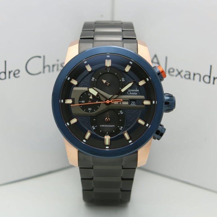 ✅New Ori Alexandre Christie Ac6559 / Ac 6559 Rosegold Blue Original Diskon