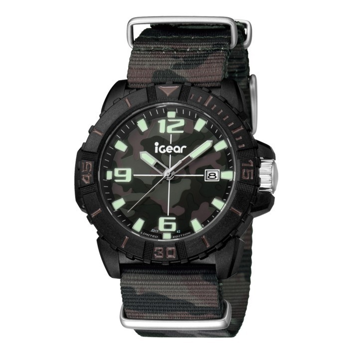 ✅Original Igear I42-1795 - Jam Tangan Pria - Green Camouflage Berkualitas