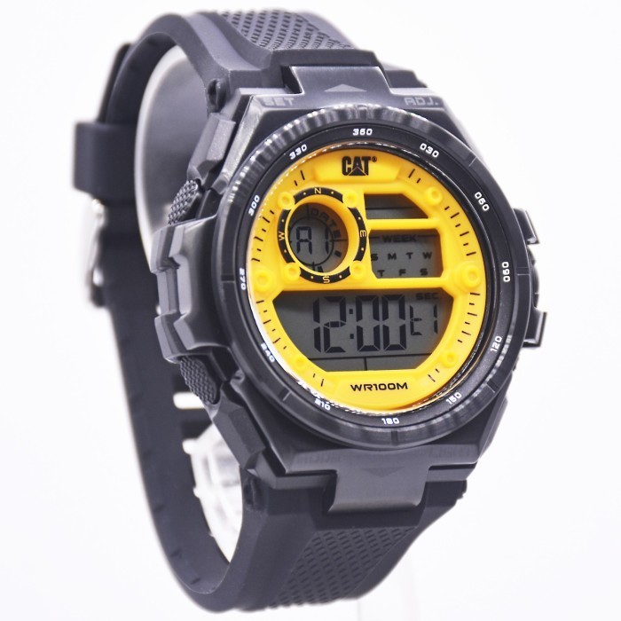 ✅Original Jam Tangan Pria Caterpillar Cat Od.167.21.741 Black List Yellow Diskon