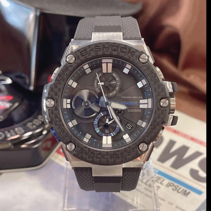 ✅Ori Jam Tangan Pria Casio G-Shock G-Steel Gst-B100Xa-1A Black Original Limited