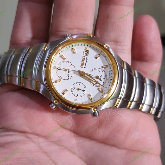 ✅Original Seiko Chronograph Lnib 7T32 Terbaru