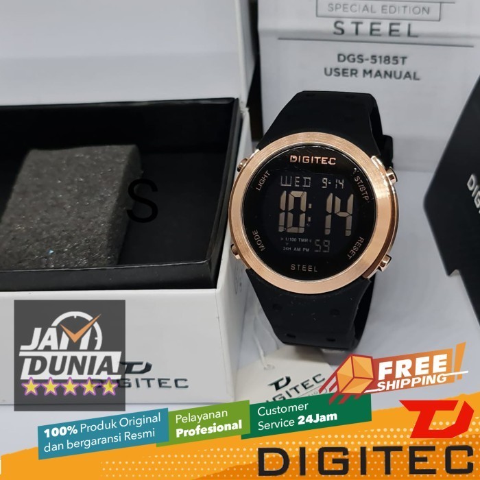 ✅Ready Digitec Original Dgs-5185T Bk Dgs5185 Digitec 5185 Jam Tangan Pria Berkualitas