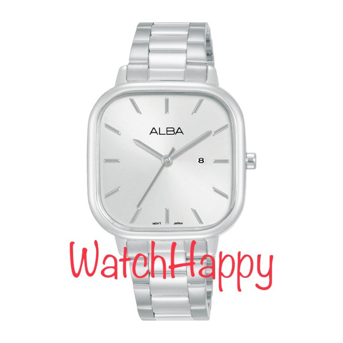 ✅Termurah Alba Ah7Bz5X1 Ladies Silver White Dial Ah7Bz5 Stainless Strap Original Diskon