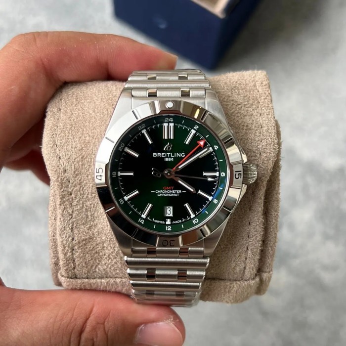 ✅Sale Breitling Chronomat Gmt Green Terbaru