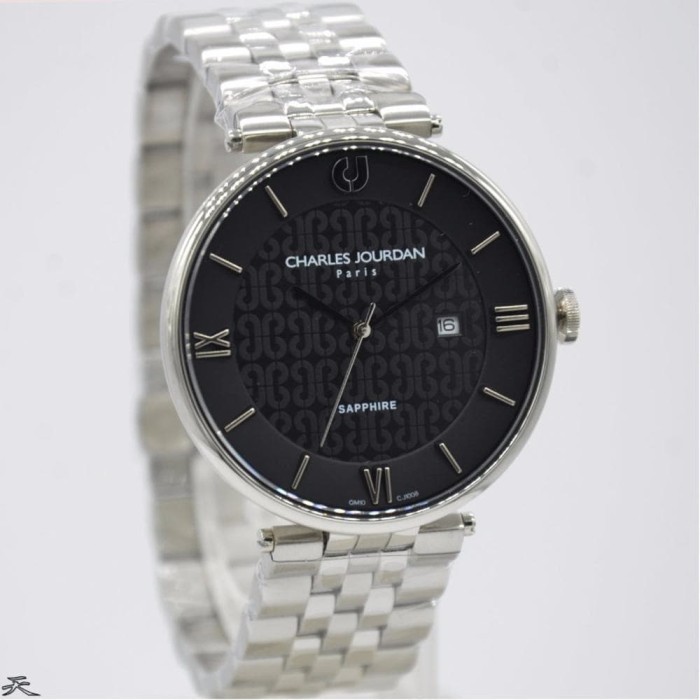 ✅Ready Charles Jourdan Cj 1008-1333M Jam Tangan Silver Original Limited