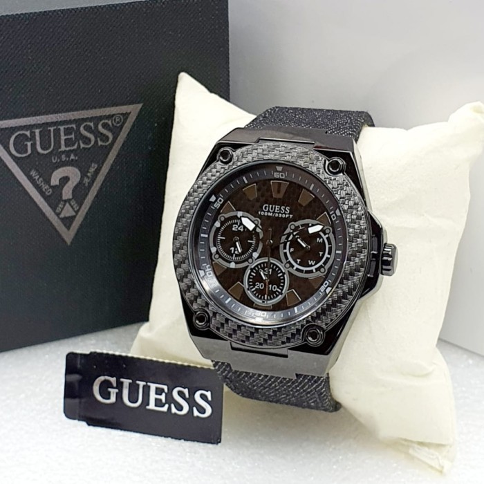 ✅Ready Jam Tangan Guess 1058G3 Original Garansi 1 Tahun Kulit Kominasi Jeans Terbatas