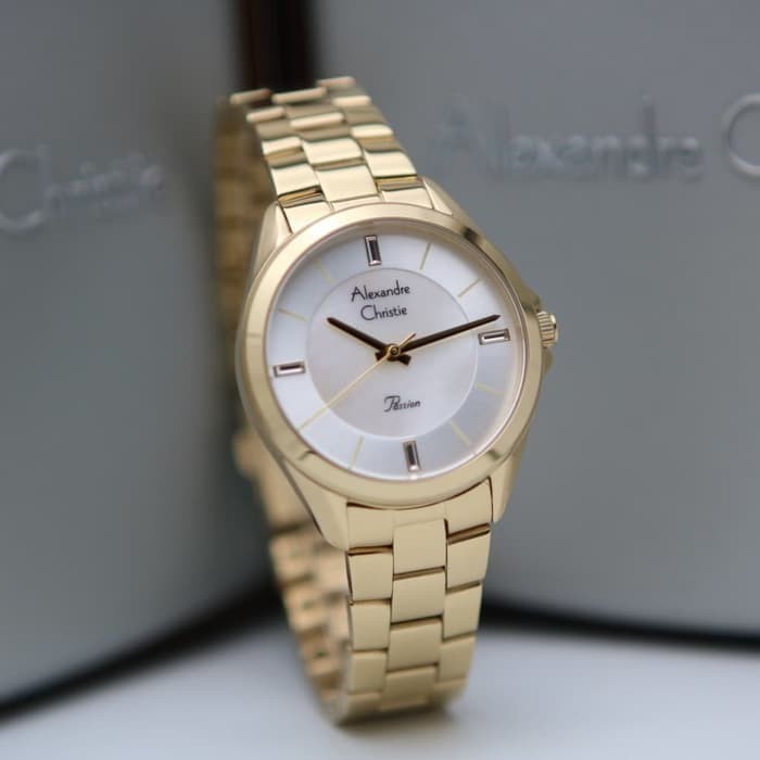 ✅Termurah Jam Tangan Wanita Alexandre Christie Ac 2816 Original - Gold Diskon