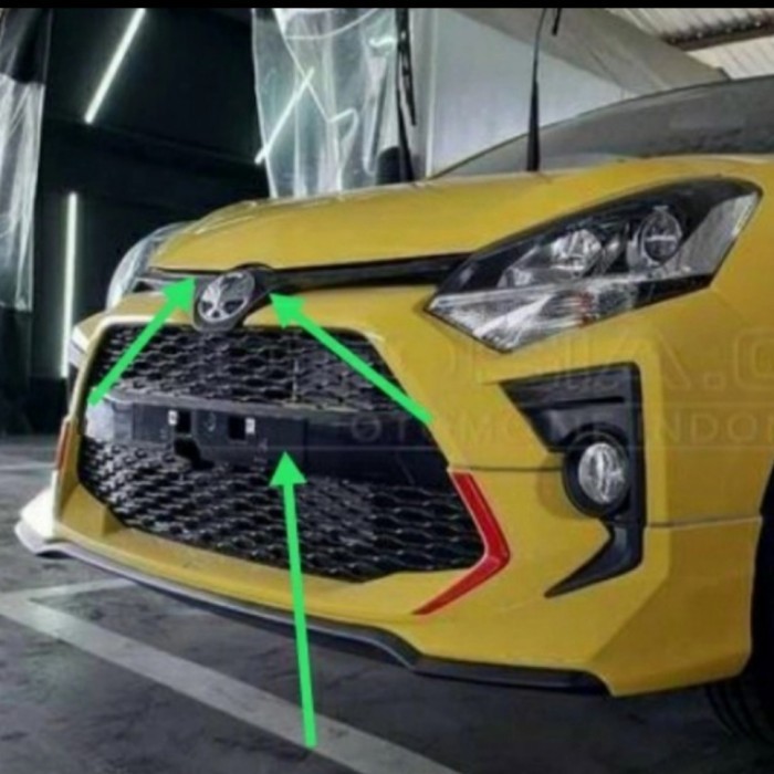 ✨New Ori Grille Bumper Mobil Agya Trd Ayla Facelift 2018 Up Black Piano Ori Berkualitas