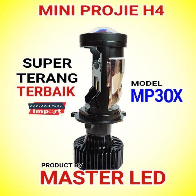 Lampu led mobil motor mini projector projie H4 MP30X