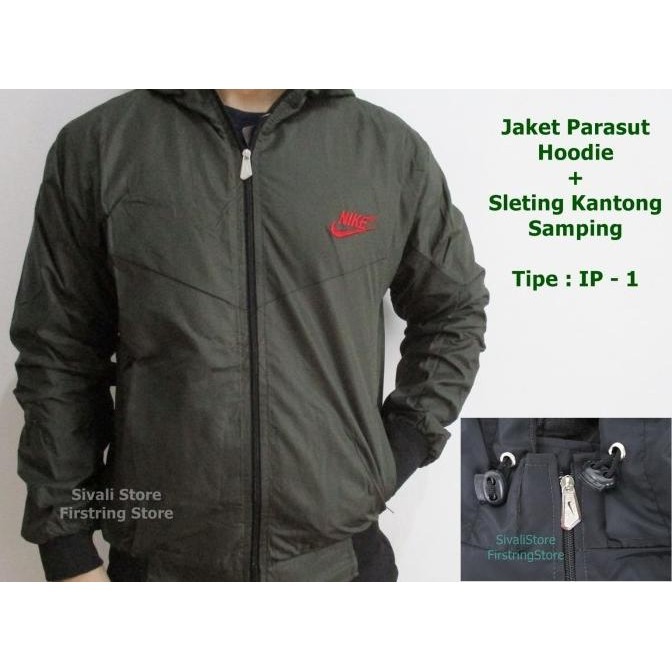 Jaket Nike Parasut Polos Windrunner Training Jogging Motor , Murah Gan
