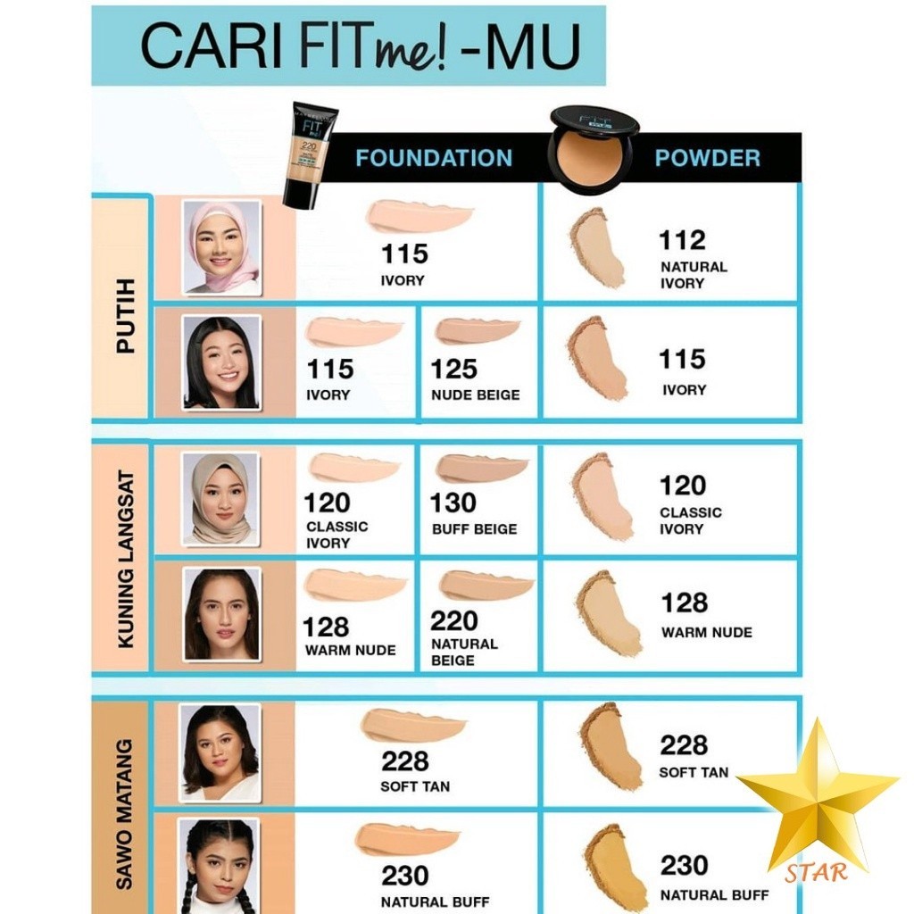 [SPECIAL PRICE] BUY IT NOW ORIGINAL Maybelline Fit Me Matte + Poreless Compact Powder Bedak