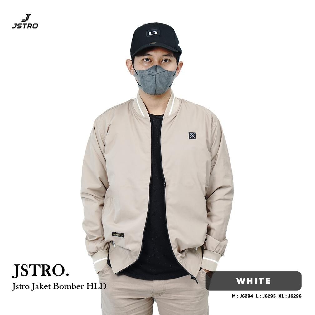 Jacket Bomber Pria Motor Keren Zarghami Jstro Krem
