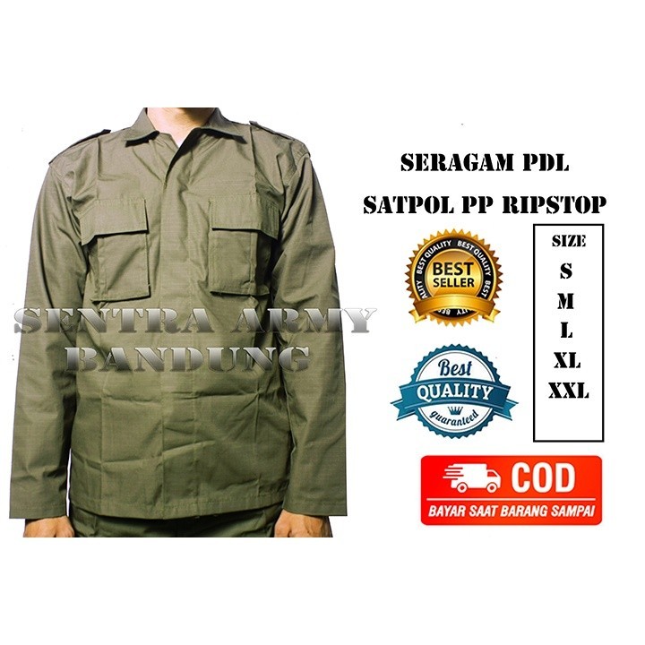 [OUR BEST] SPECIAL PRICE Seragam PDL SAT POL PP Bahan Ripstop