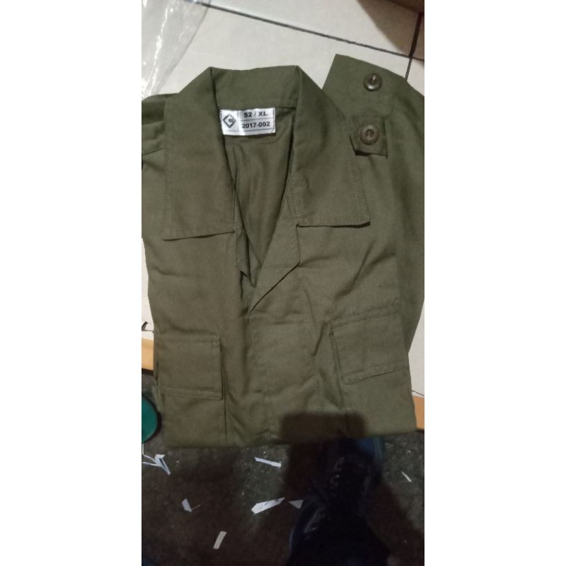 [OUR BEST] SPECIAL PRICE SERAGAM PDL HIJAU BRIMOB( BUKAN JATAH).SERAGAM PDL POL PP