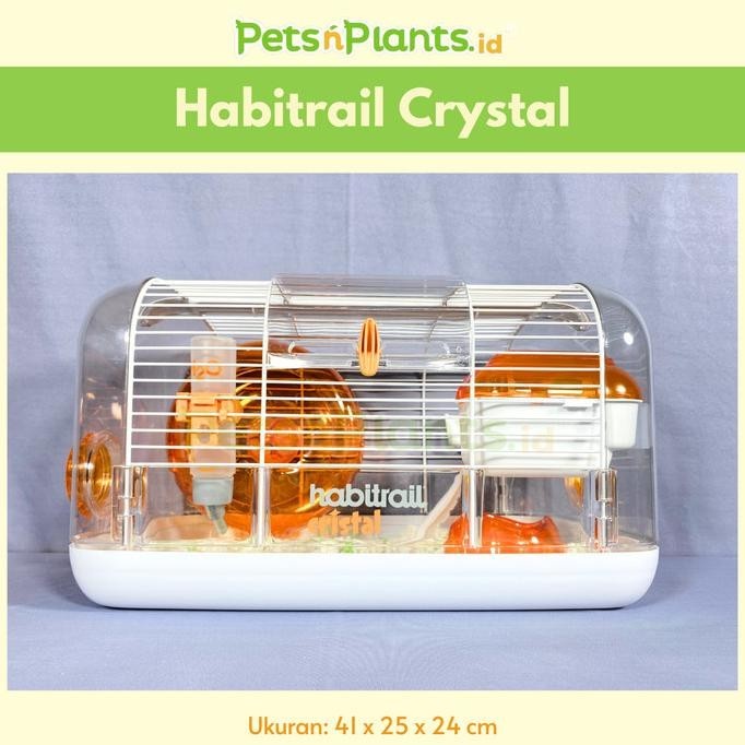 Kandang Hamster Habitrail Cristal Petsnplants.Id 41X25X24Cm