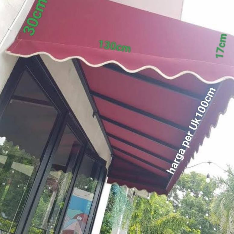 Flash Sale Atap Kanopi Membran,,Kanopi Kain Gaya Eropa Waterproof Tebal. Diskom