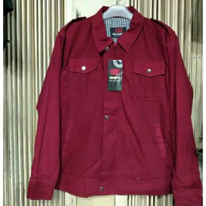 Sale Now Jaket Almamater Maroon Polos Pria Dan Wanita Size L Xl Stok Terbatas