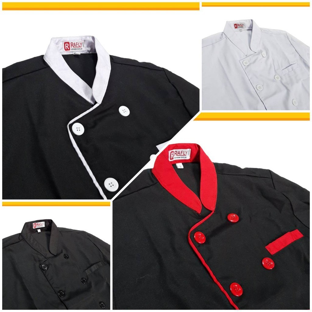 [OUR BEST] SPECIAL PRICE Baju Chef - Baju Koki - Baju Koki Lengan Panjang - Baju Koki Pria/Wanita -