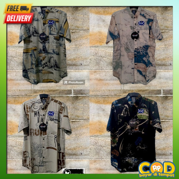 Keneja Cowo Baju Kekinian Pantai Berkualitas Bsju Dewasa Modern Atsan Kemeja Kemeja Cowok Motif Cowo
