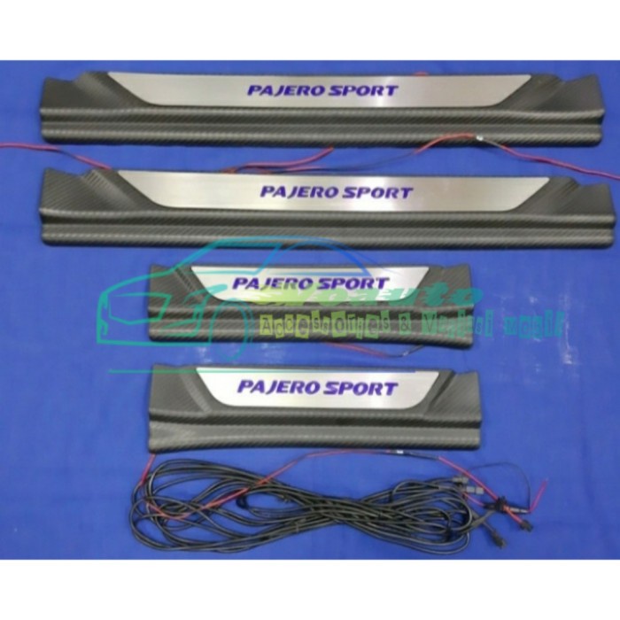 [Ori] Sill Plate / Sill Plate Samping All New Pajero Sport Lampu Led Carbon Limited