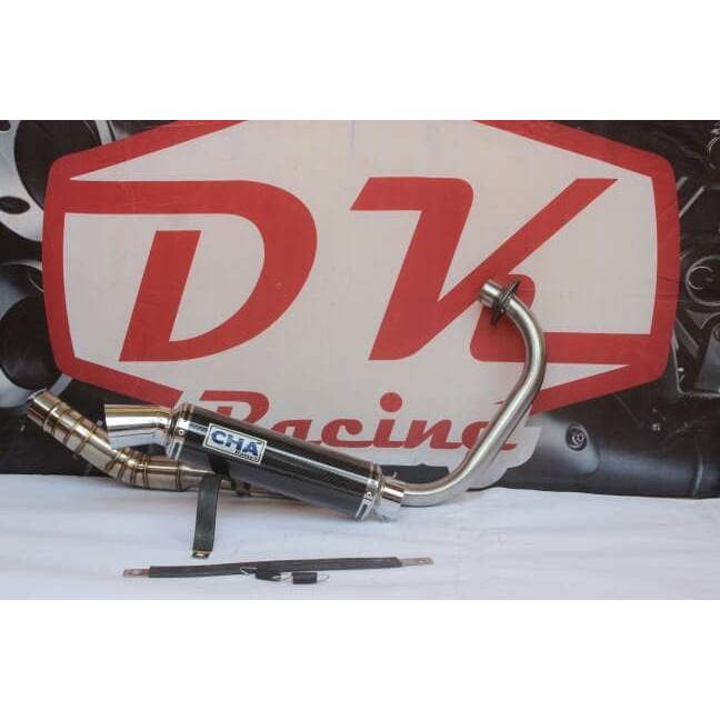 ✅New Ori Knalpot Racing Suzuki Satria F150 Injeksi Cha Carbon Fullsystem Terbaru