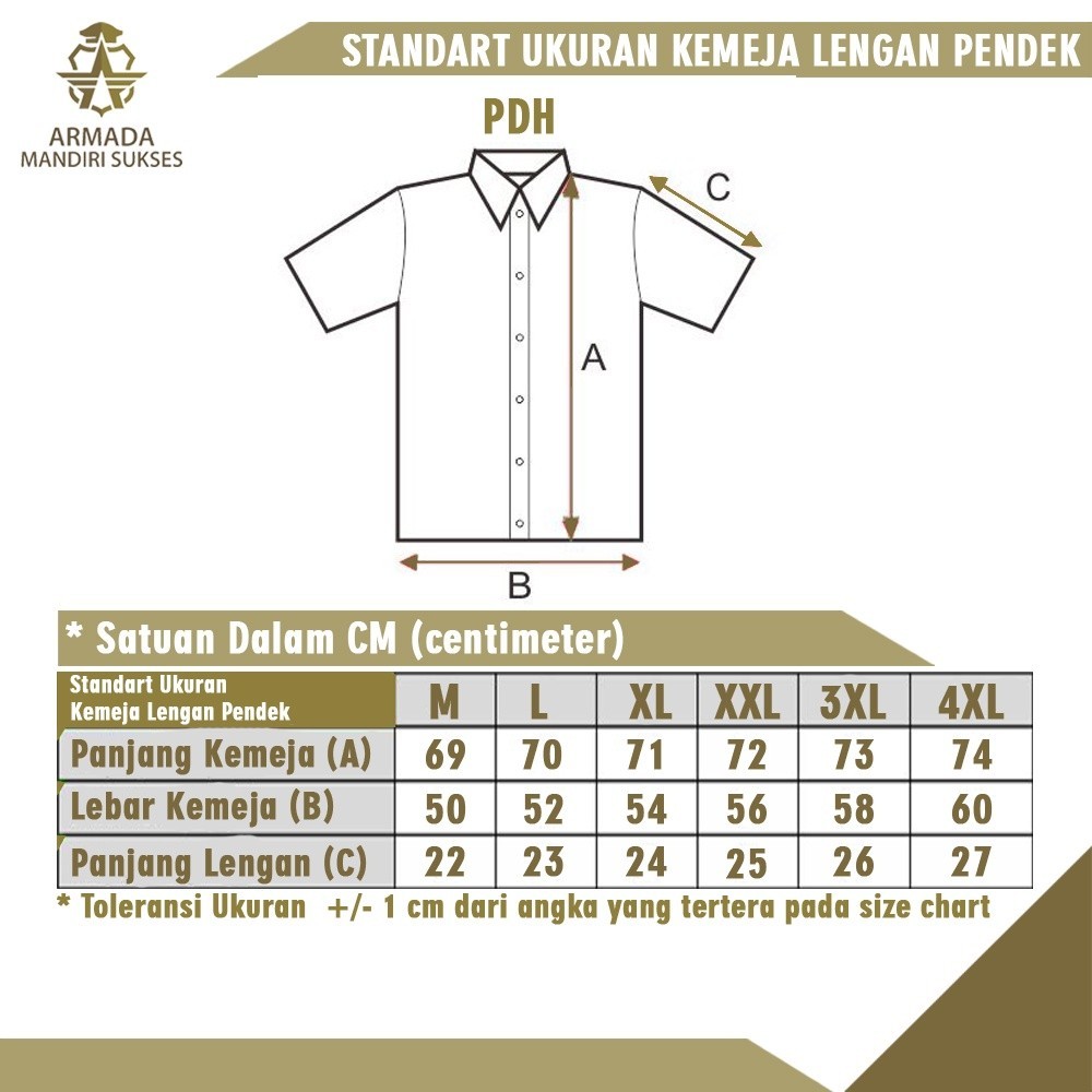 [OUR BEST] SPECIAL PRICE Seragam Safari Paspampres Coklat - Safari Paspampres Pendek Coklat