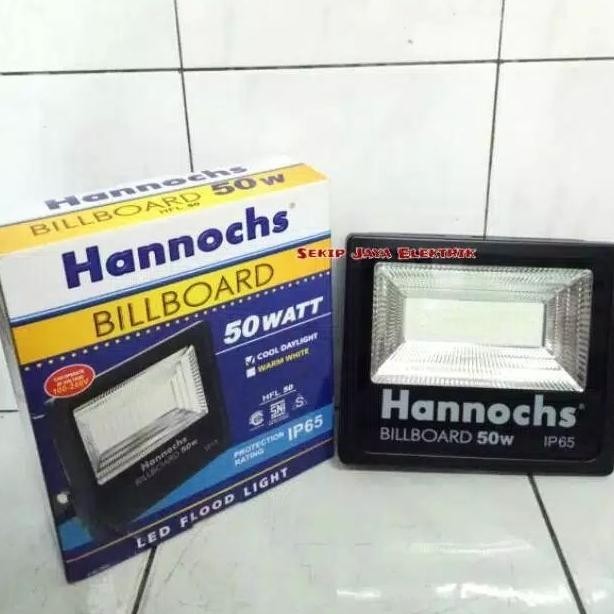 BEBAS ONGKIR - Lampu Sorot Hannochs 50 w LED Billboard Flood Led Hannochs 50w 50 Watt