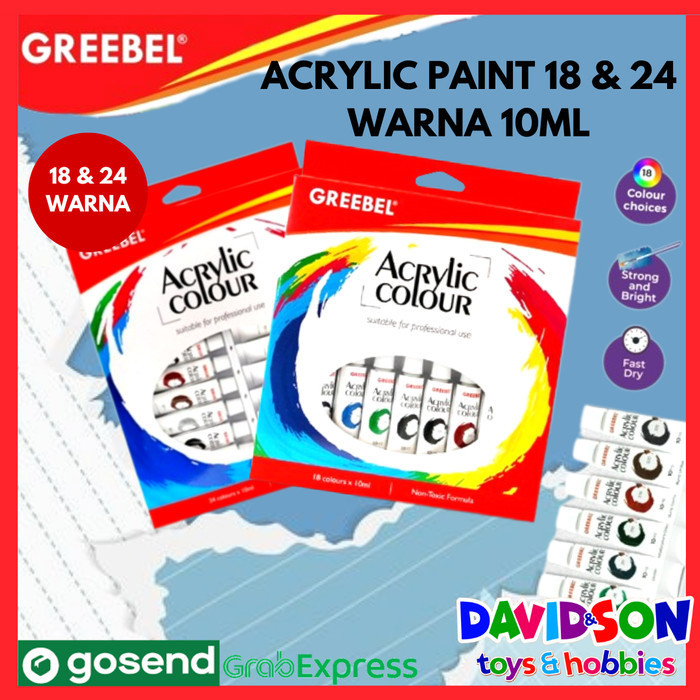 

Terjangkau GREEBEL ACRYLIC COLOUR / CAT AKRILIK / PERALATAN MELUKIS ISI 18 dan 24