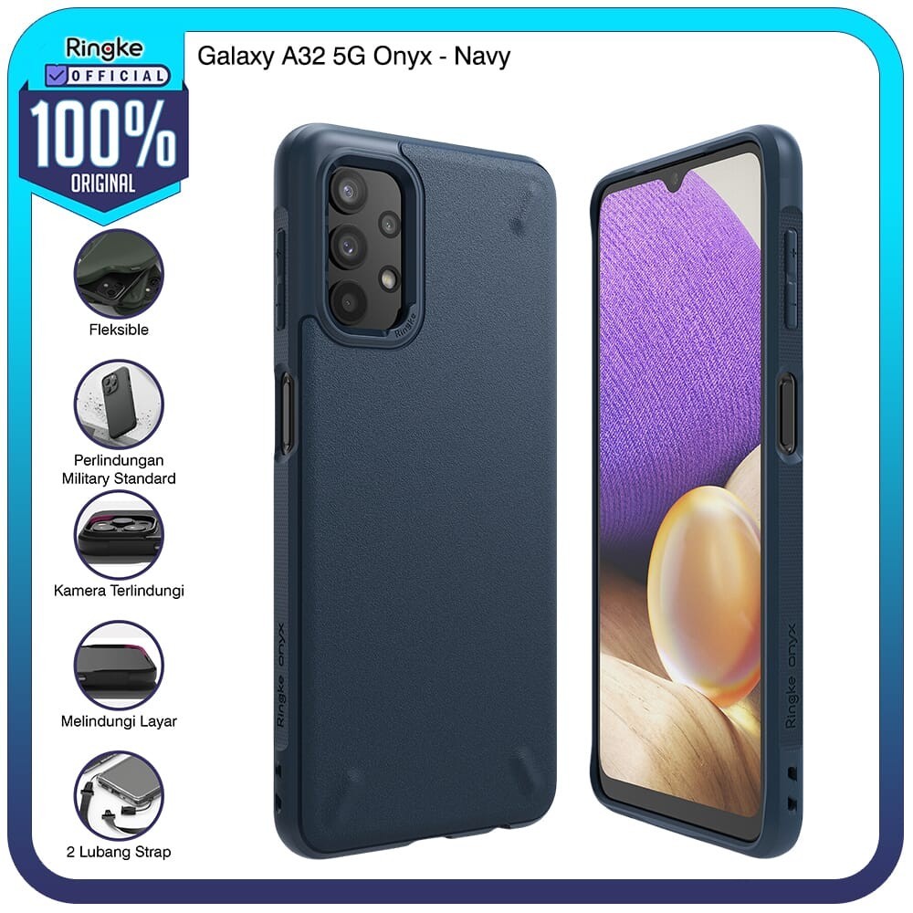 Ringke Samsung Galaxy A32 5G Onyx Navy Casing Softcase Anti Crack Slim