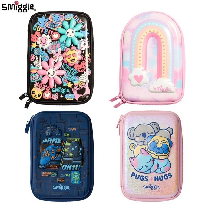 

[Baru] Smiggle Hardtop Pencil Case Pink Rainbow/ Tempat Pensil Smiggle Ori Diskon