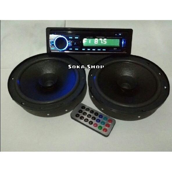 ✅Baru Paket Audio Tape Mobil Mvidia  Speaker Boston 65 Terbatas