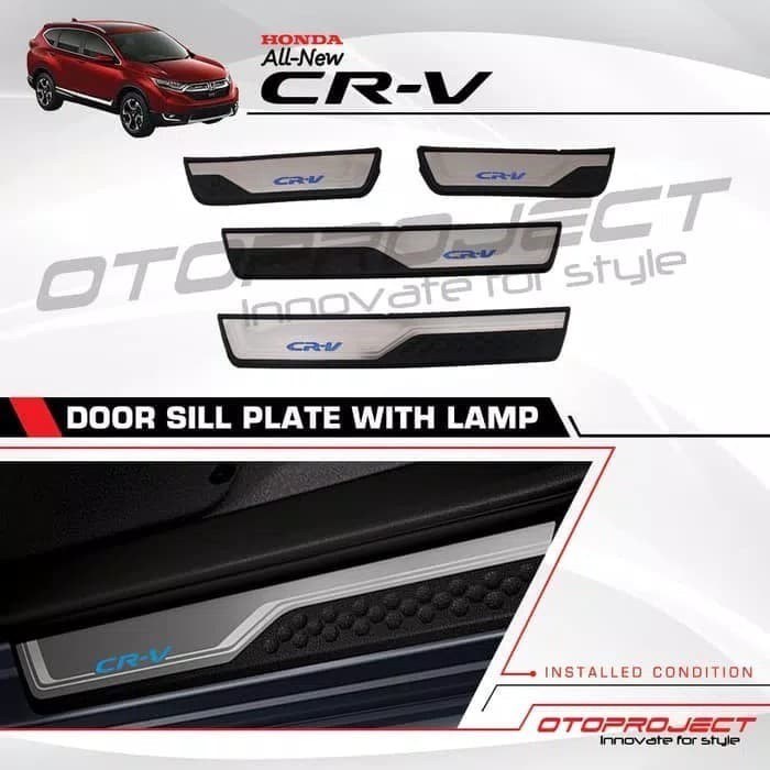 ✅Baru Door Sillplate Led Honda Crv Turbo Doorsill Led Crv Turbo Sillplate Terbatas